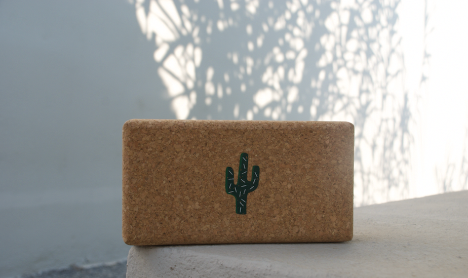 Cork Yoga-Block Cactus